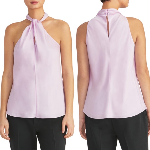 RACHEL Rachel Roy Tops - RACHEL RACHEL ROY Twisted Halter Top Lilac